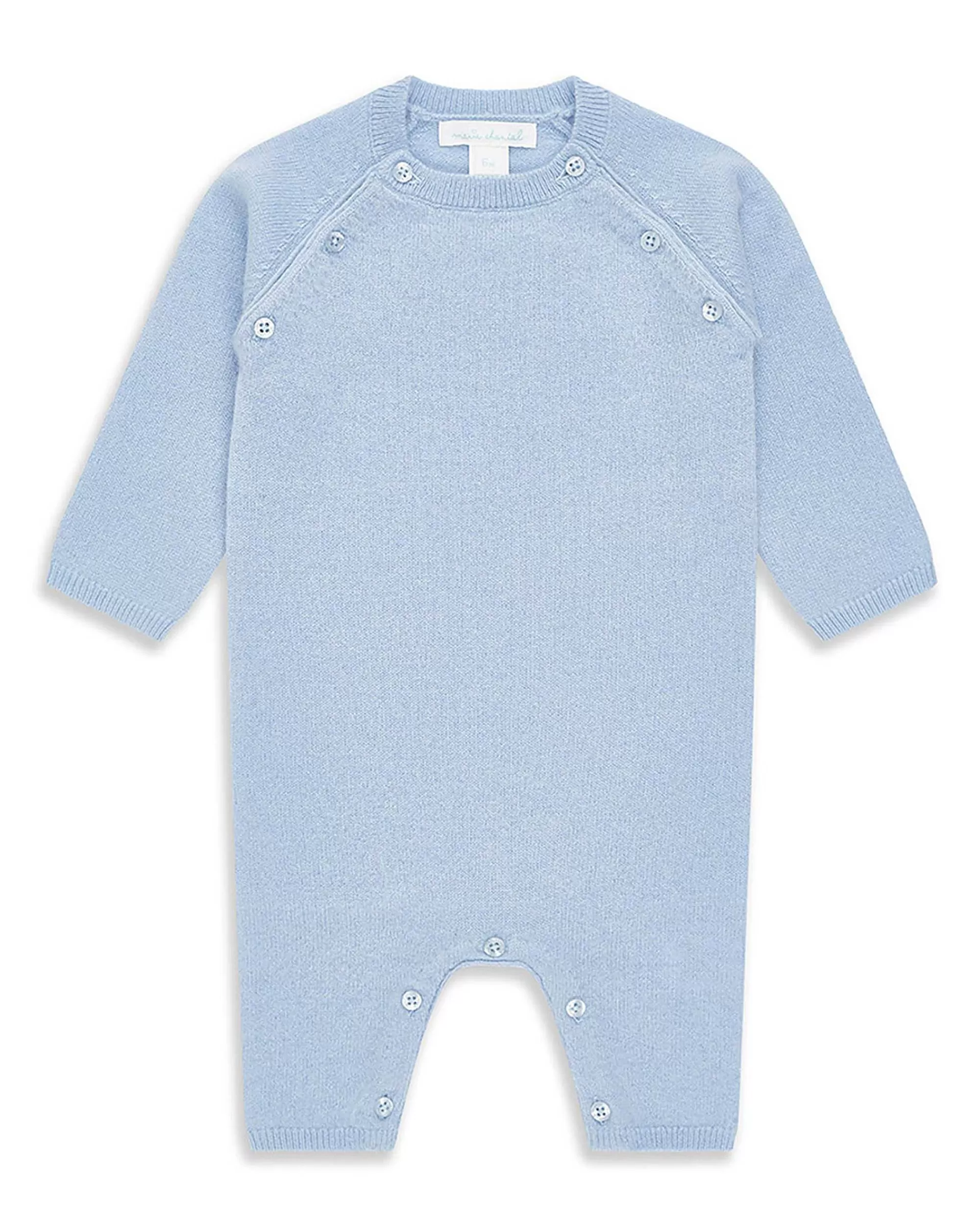 Bébé Marie Chantal Bébé Garçon*Barboteuse En Cachemire Ariel Angel Wing - Bleu