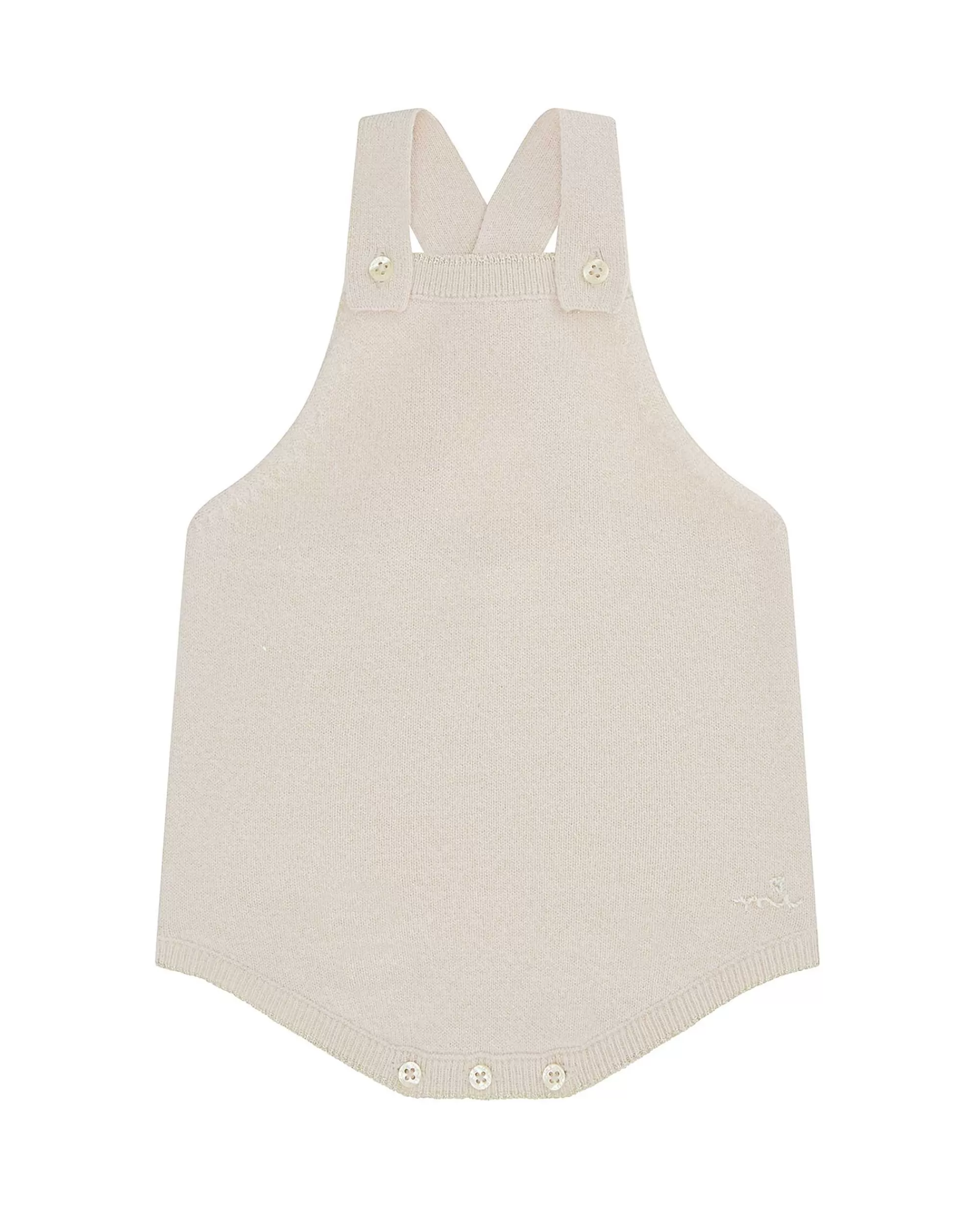 Bébé Marie Chantal Petite Fille*Barboteuse Scintillante En Cachemire - Blush