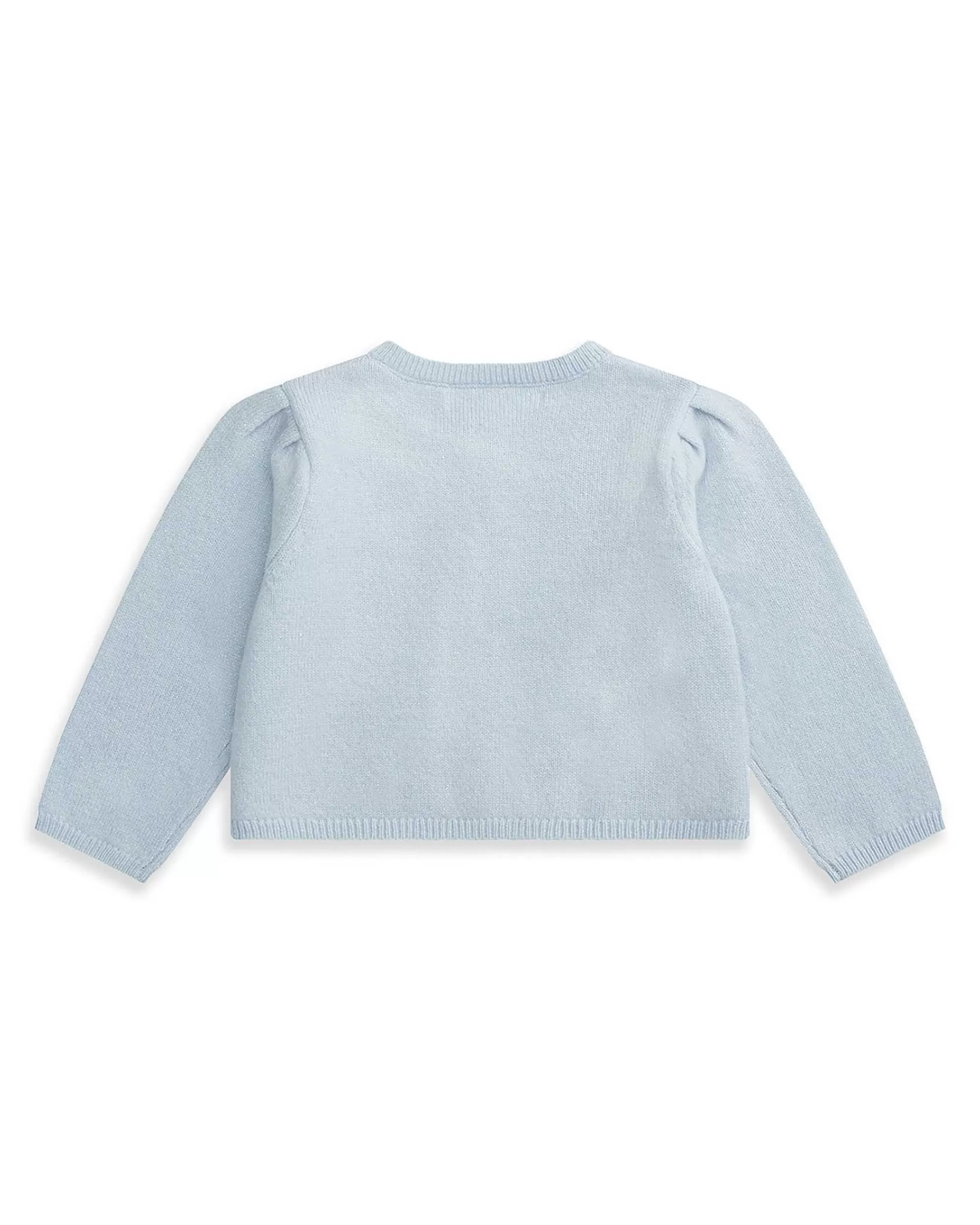 Bébé Marie Chantal Petite Fille*Cardigan Sparkle En Cachemire - Bleu Pale Bébé