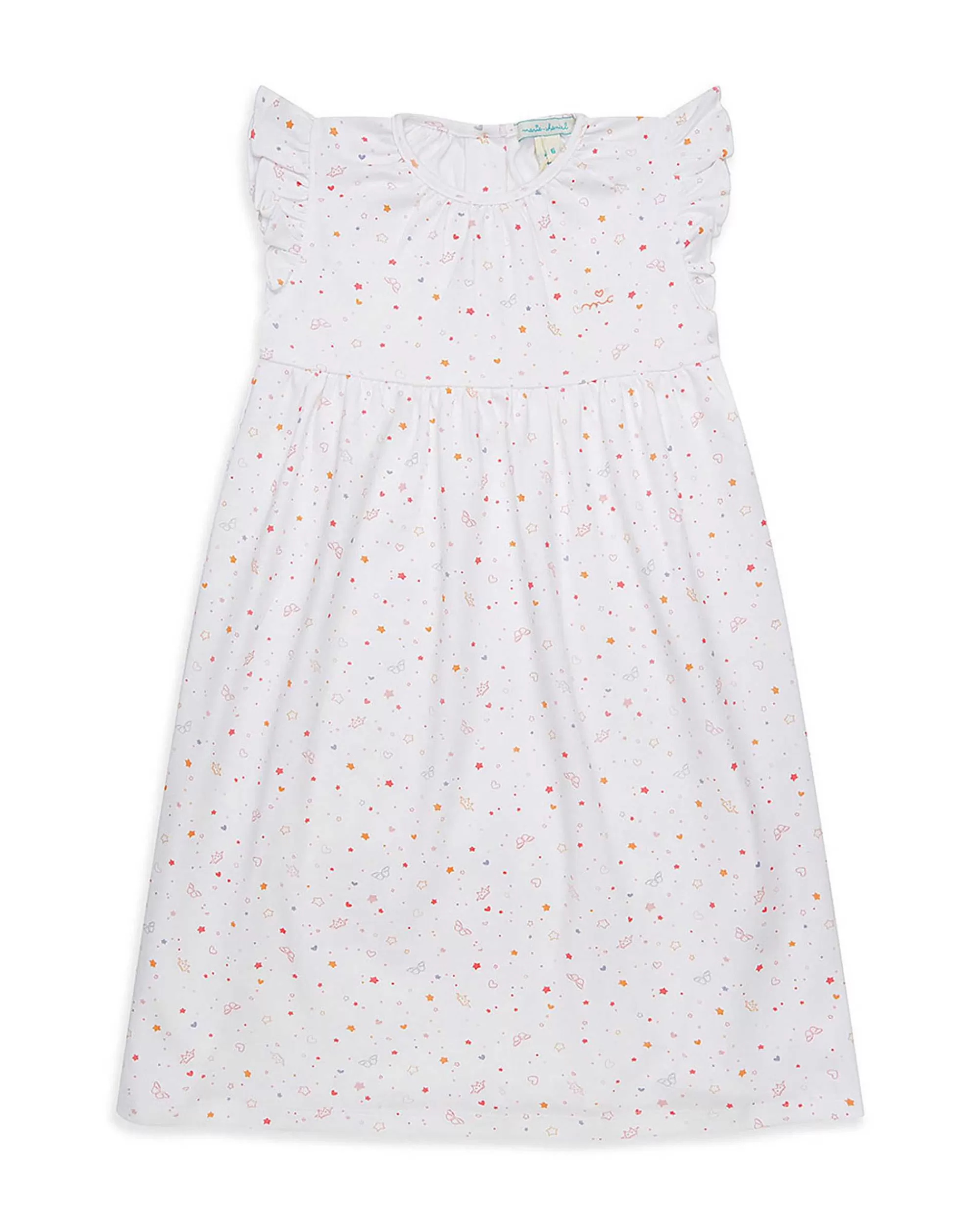 Enfant Marie Chantal Vêtements De Nuit*Chemise De Nuit Star & Crown - Enfant Blanc/Rose