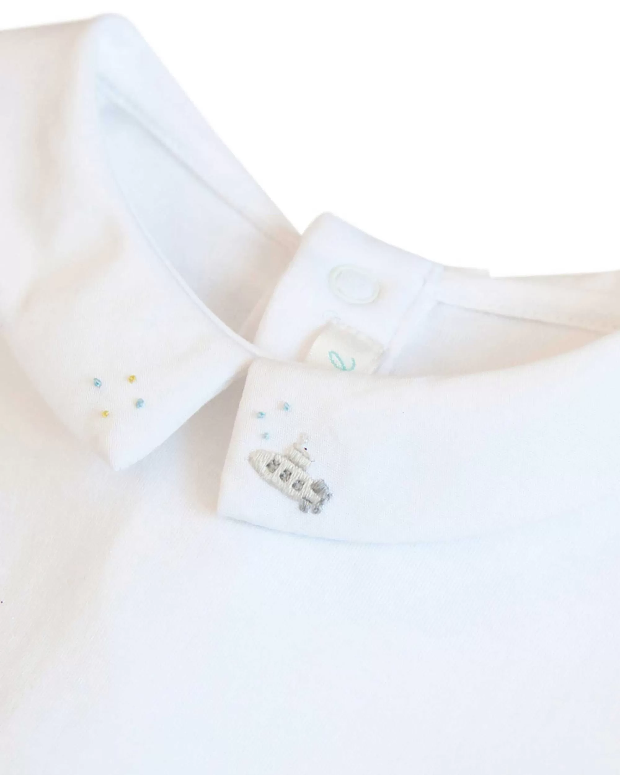 Bébé Marie Chantal Bébé Garçon*Chester Hand Brode Onesie - Sous-Marin