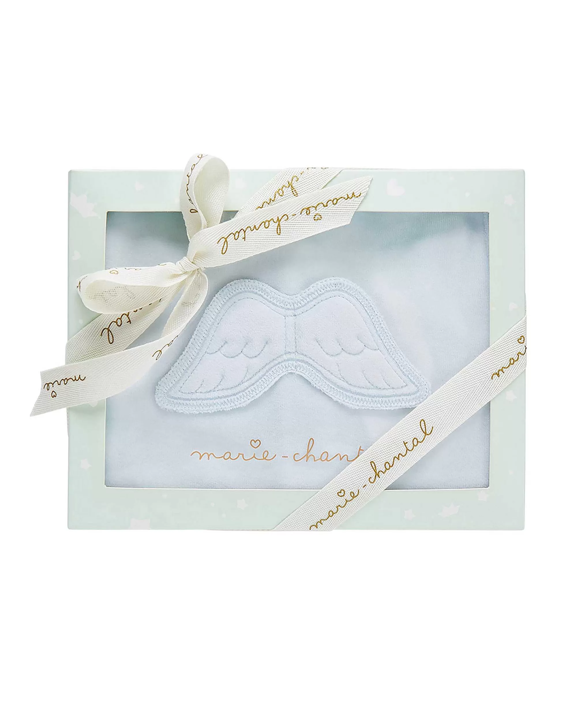 Bébé Marie Chantal L'Aile D'Ange Emblématique*Dors-Bien En Velours Angel Wing - Bleu
