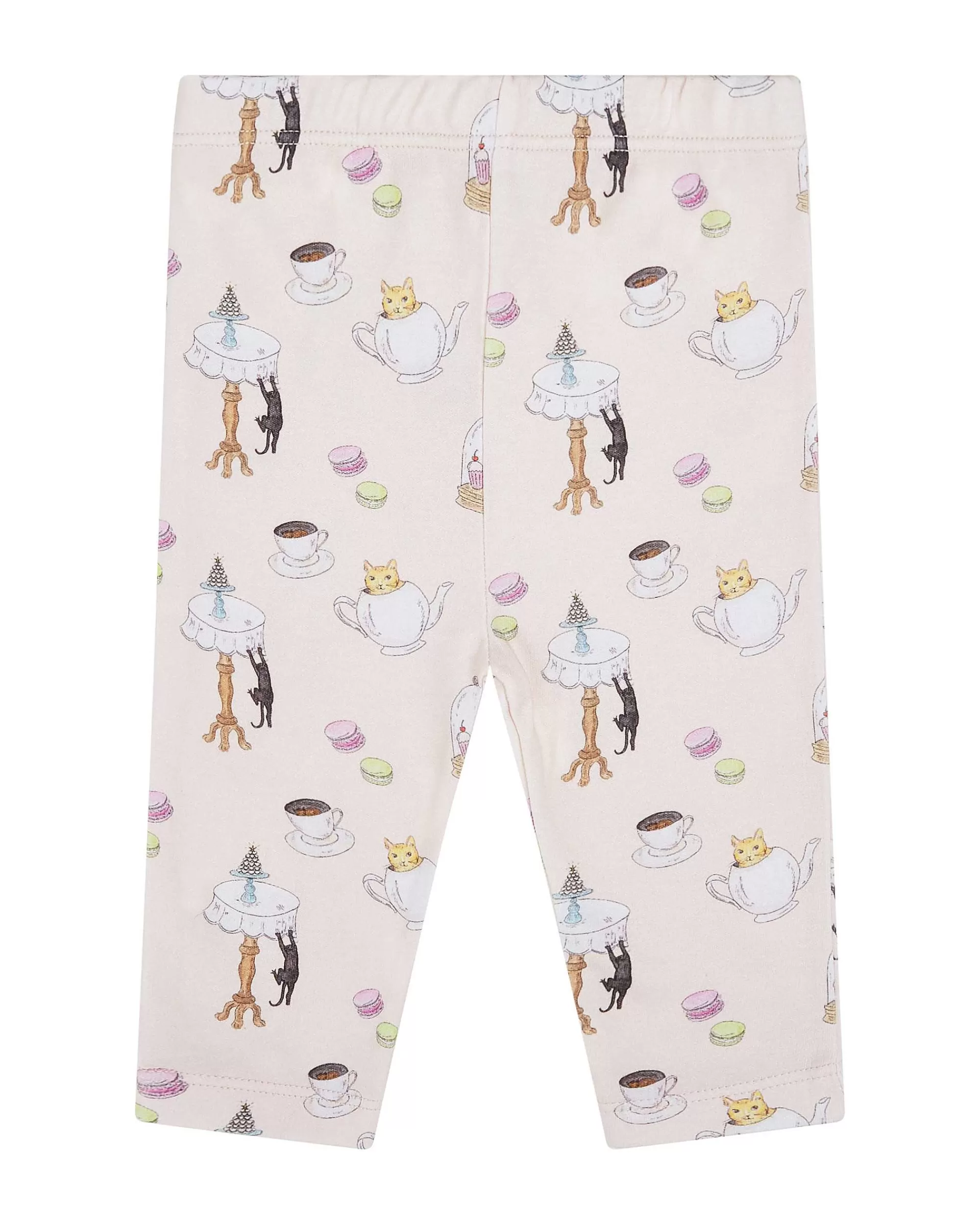 Bébé Marie Chantal Petite Fille*Ensemble 2 Pieces Kitten's Tea Party - Rose Bébé