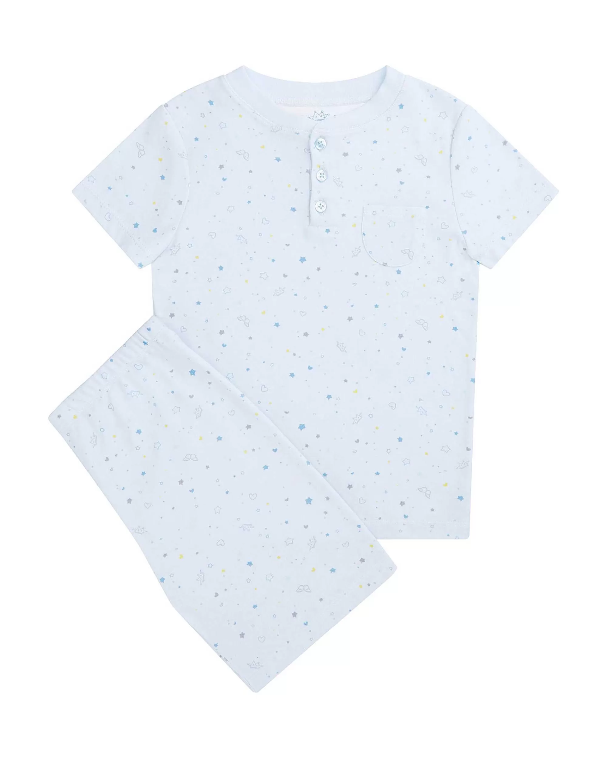 Enfant Marie Chantal Vêtements De Nuit*Pyjama Court Star & Crown - Enfant Bleu