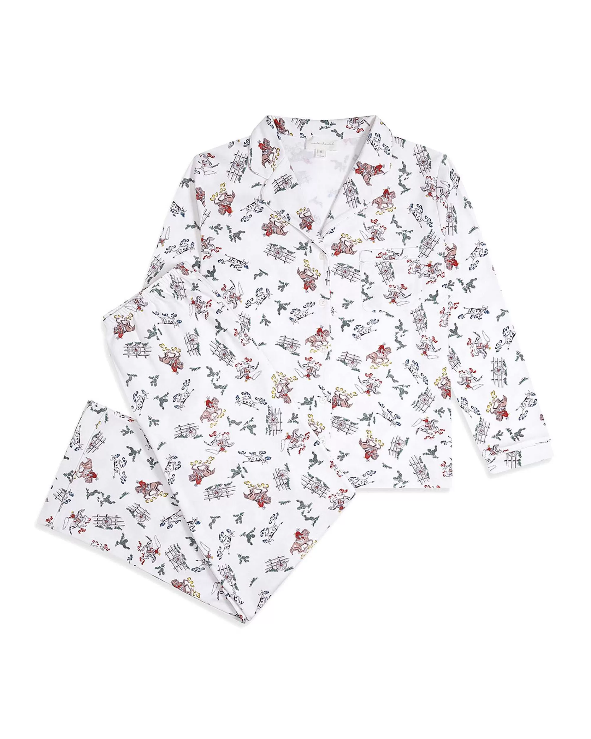 Adulte Marie Chantal Vêtements De Nuit*Pyjama Cowboy - Adulte Creme