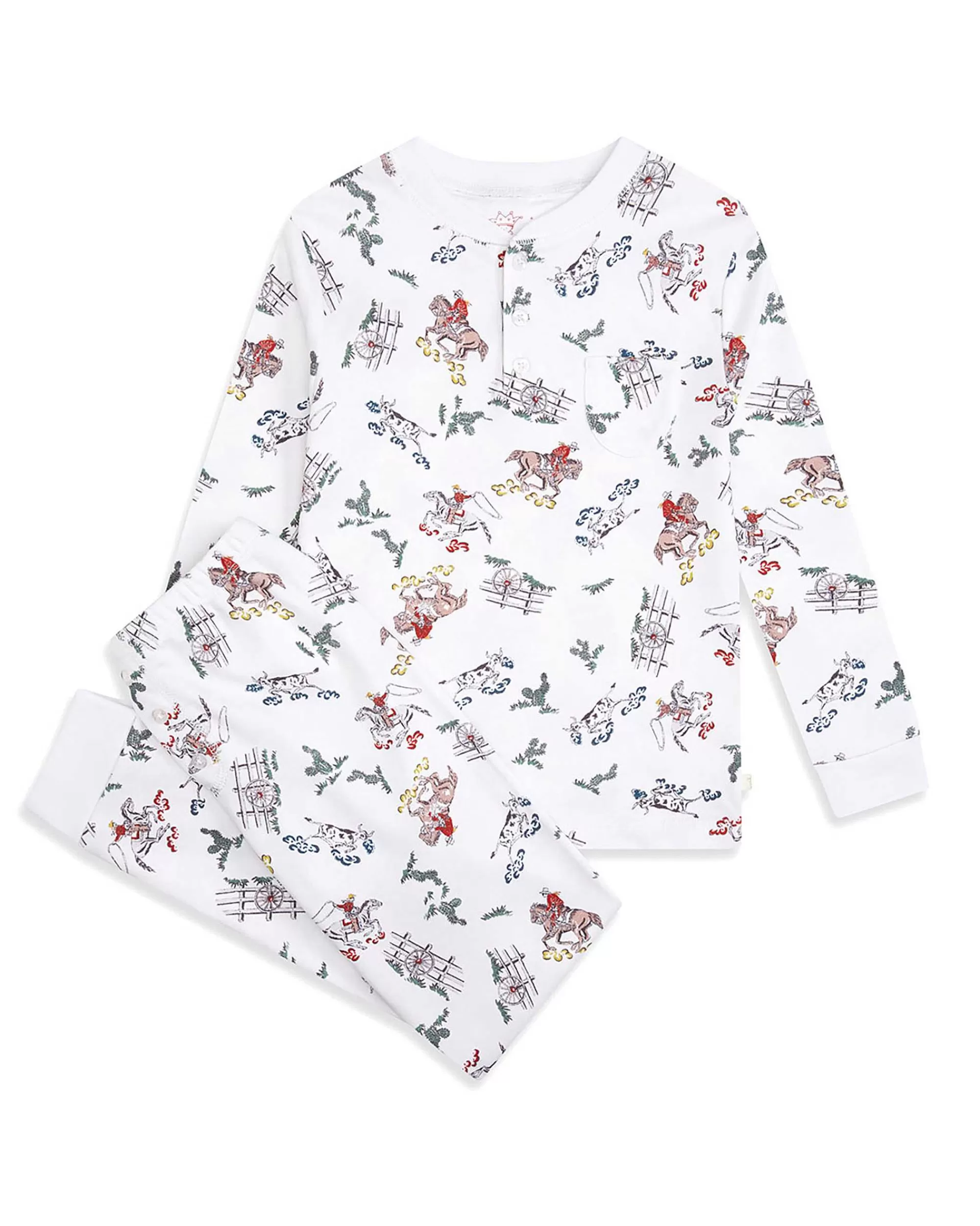 Enfant Marie Chantal Vêtements De Nuit*Pyjama Cowboy - Enfant Creme