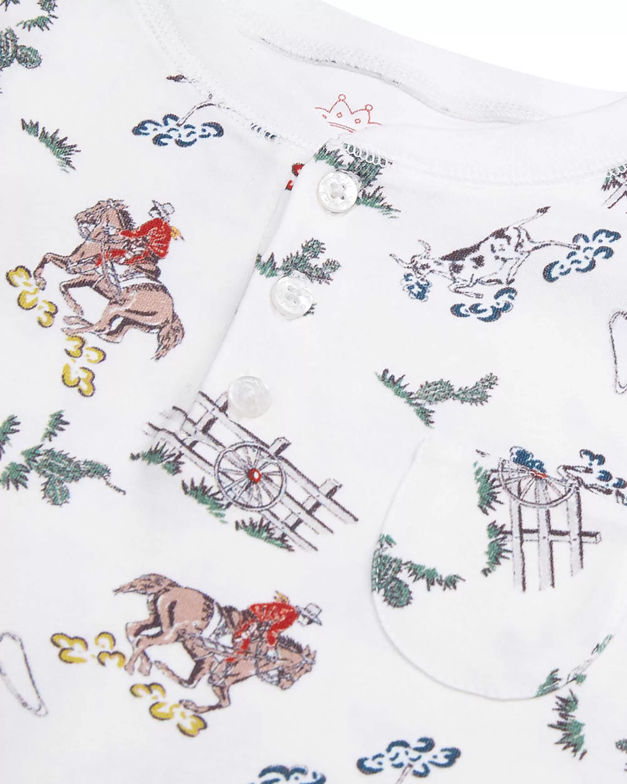 Enfant Marie Chantal Vêtements De Nuit*Pyjama Cowboy - Enfant Creme