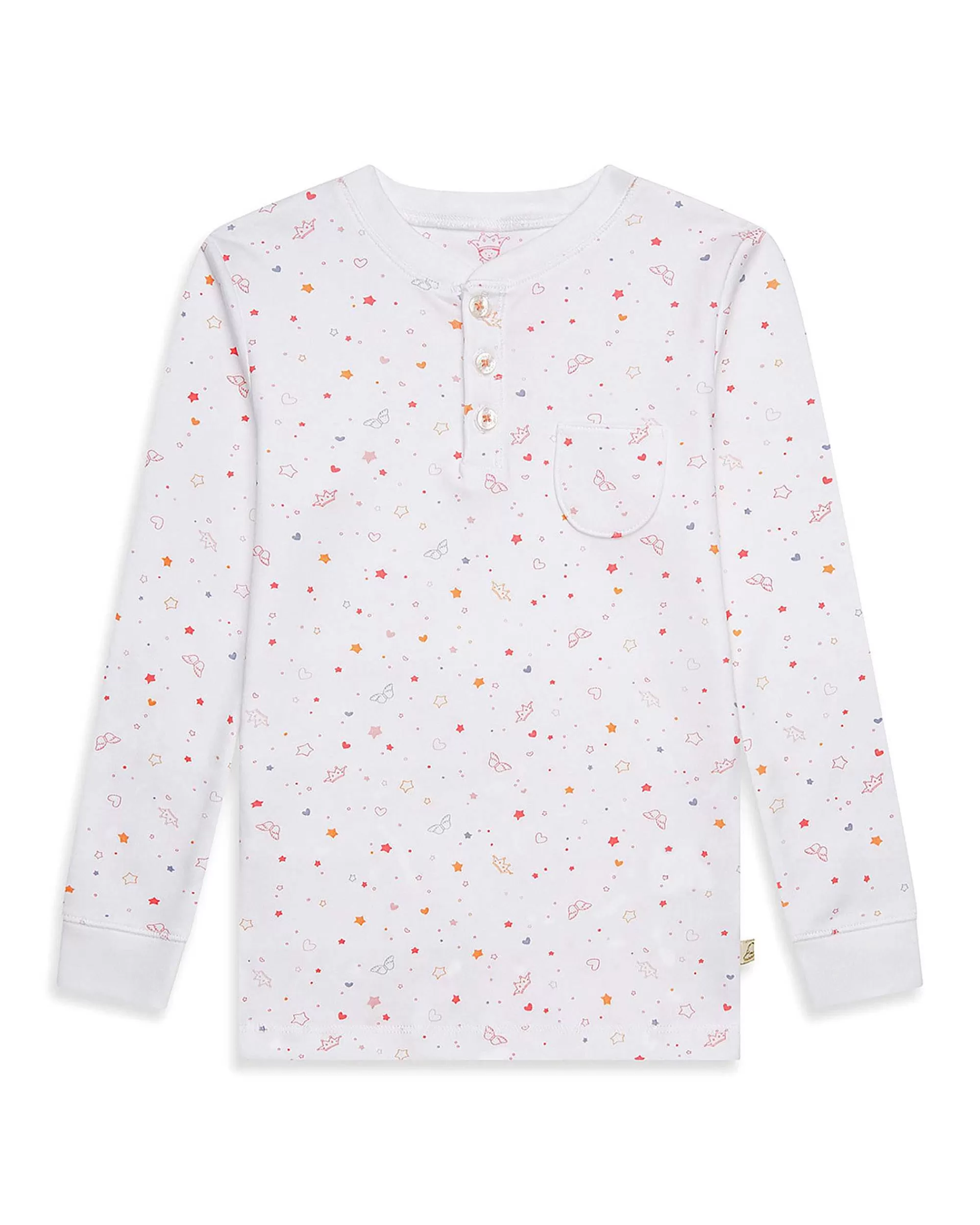 Enfant Marie Chantal Vêtements De Nuit*Pyjama Etoile & Couronne Et Nuage - Rose