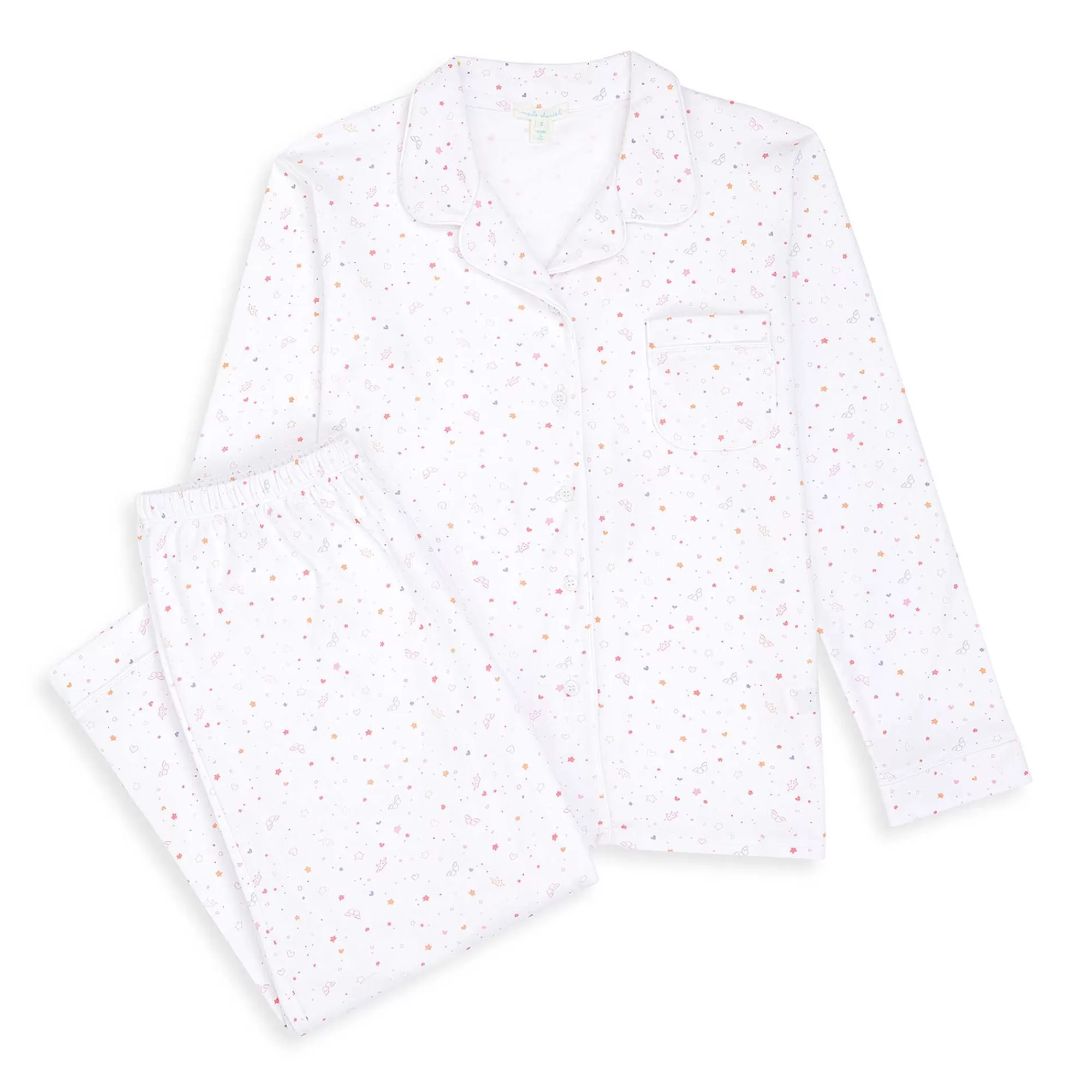 Adulte Marie Chantal Vêtements De Nuit*Pyjama Star & Crown - Adulte Rose