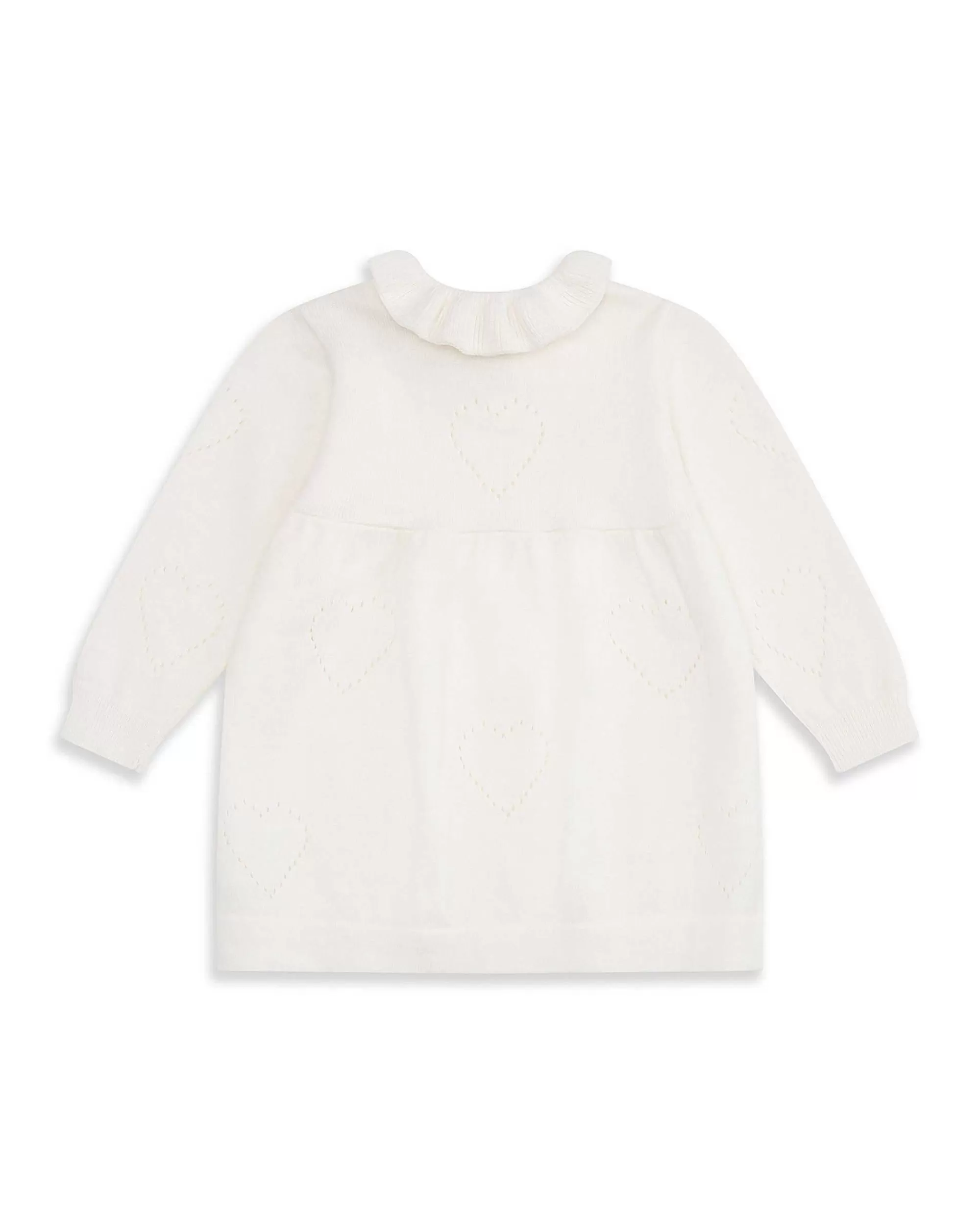 Bébé Marie Chantal Petite Fille*Robe Coeur Tricotee - Ivoire