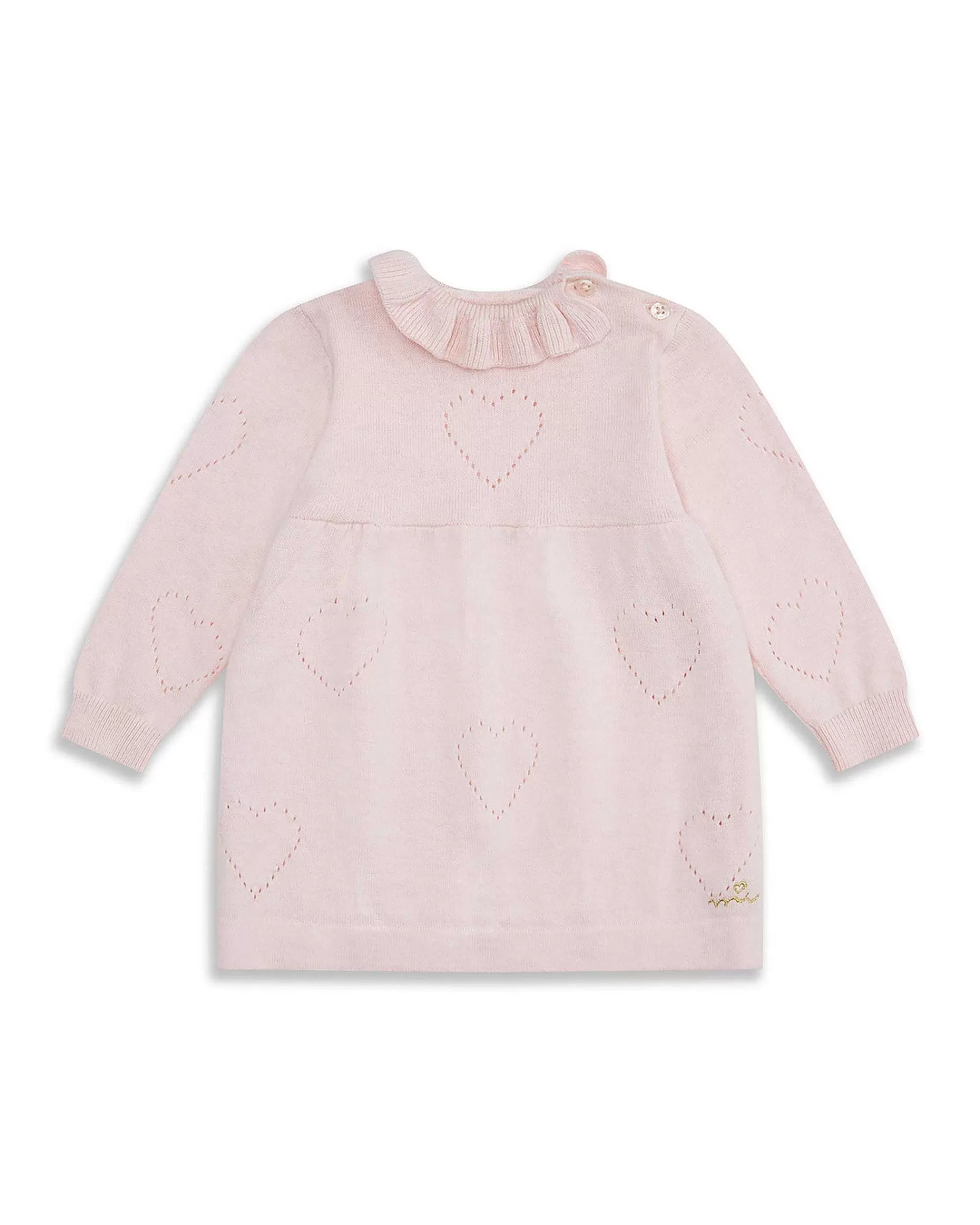 Bébé Marie Chantal Petite Fille*Robe Coeur Tricotee - Rose