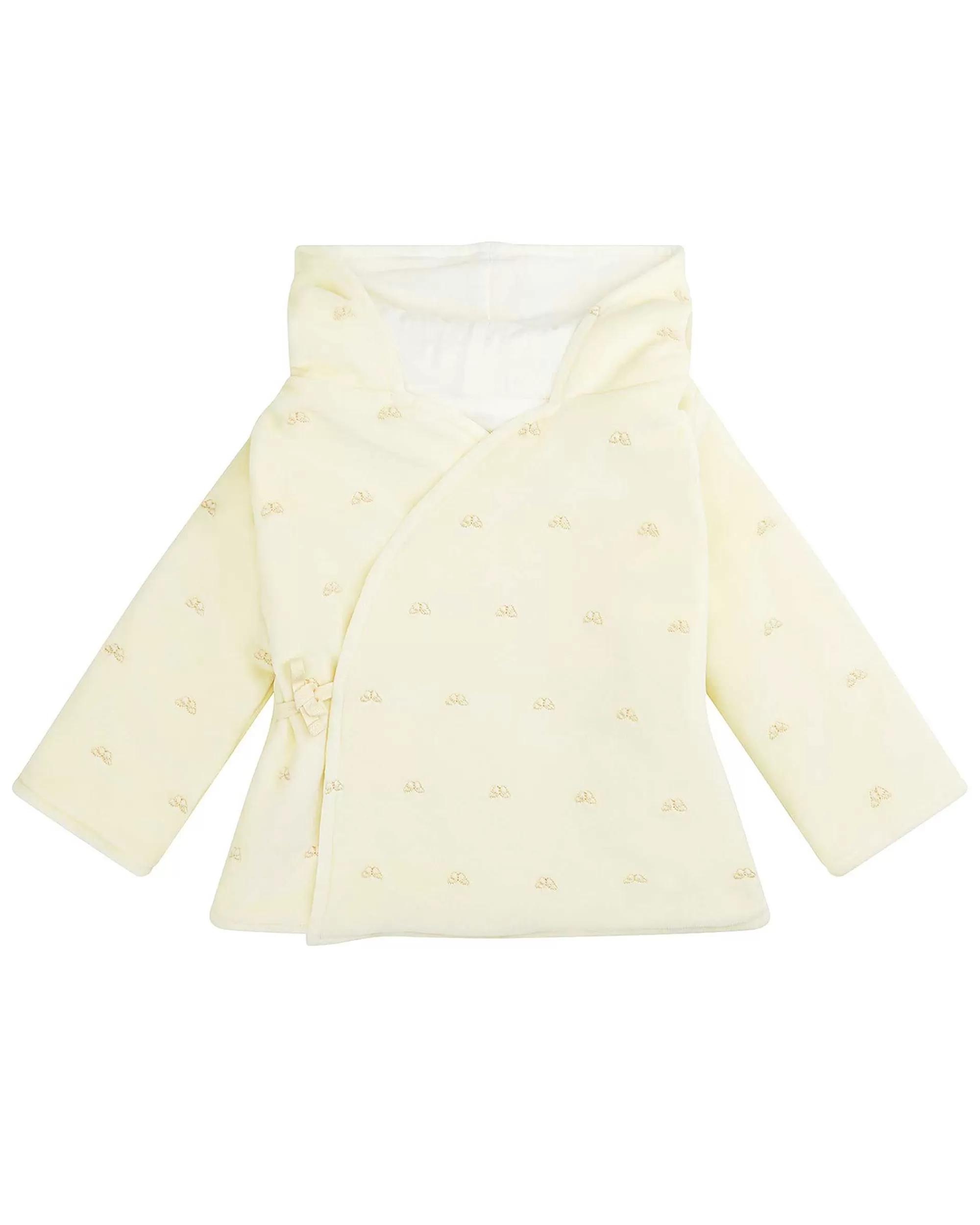 Bébé Marie Chantal L'Aile D'Ange Emblématique*Veste De Landau En Velours Angel Wing - Creme